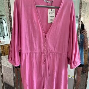 Zara Vibrant Pink Blouse